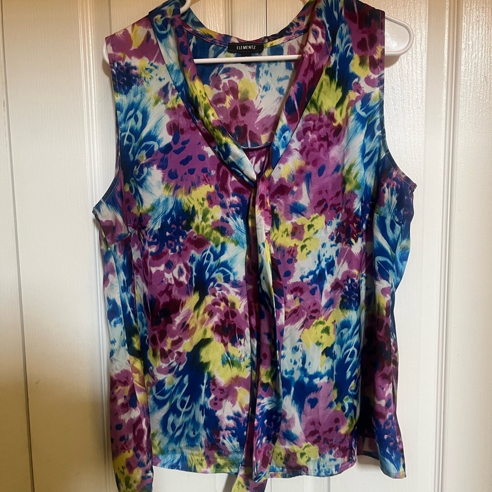Elementz Women's Floral Sleeveless Top - Multicolor
